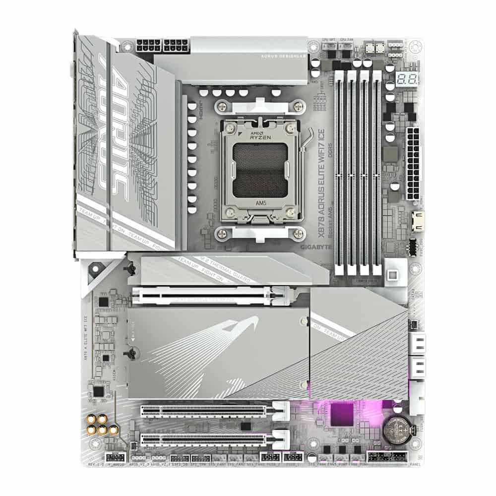 Gigabyte AMD X870 AORUS ELITE WiFi7 ICE ATX Motherboard
